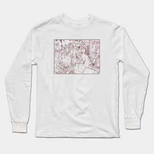 Space Cafe Colorless Long Sleeve T-Shirt